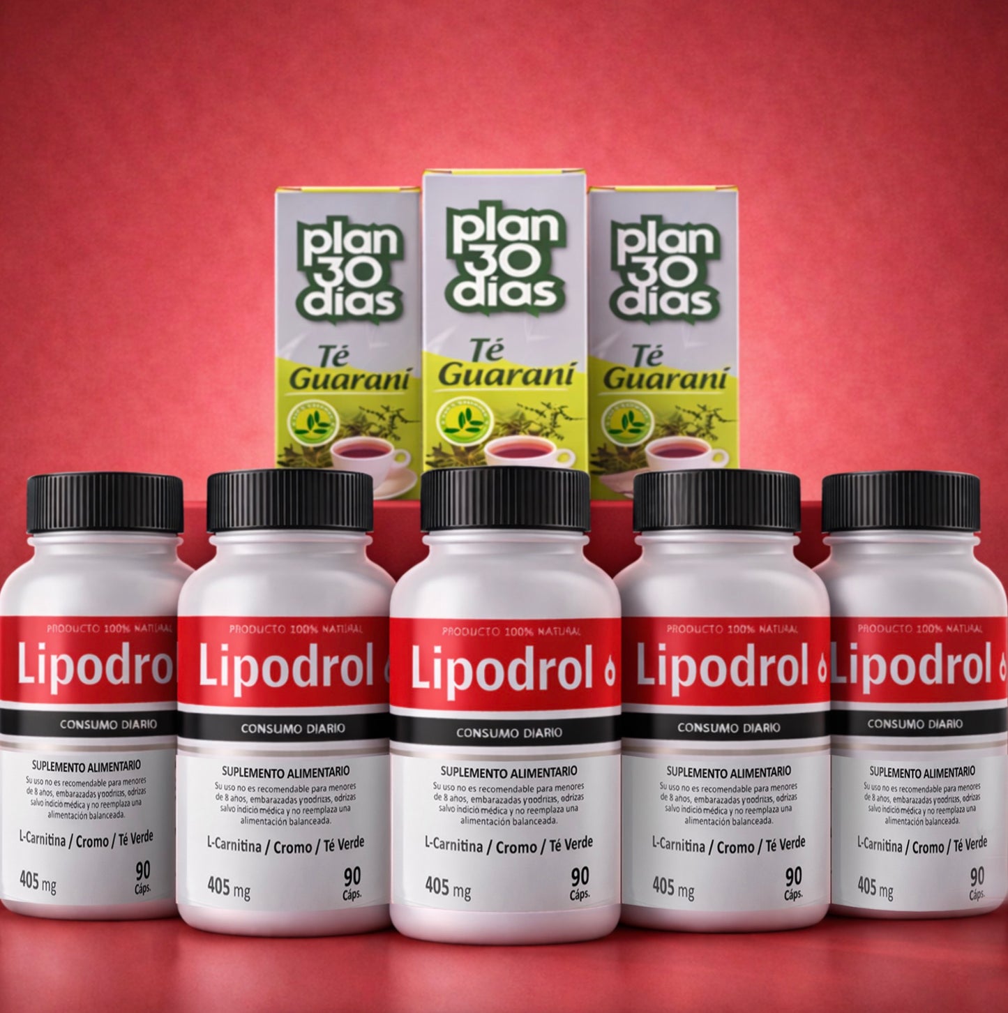 X6 LIPODROL + 3 PLAN TÉ GUARANÍ 30 DIAS GRATIS - chomanowell