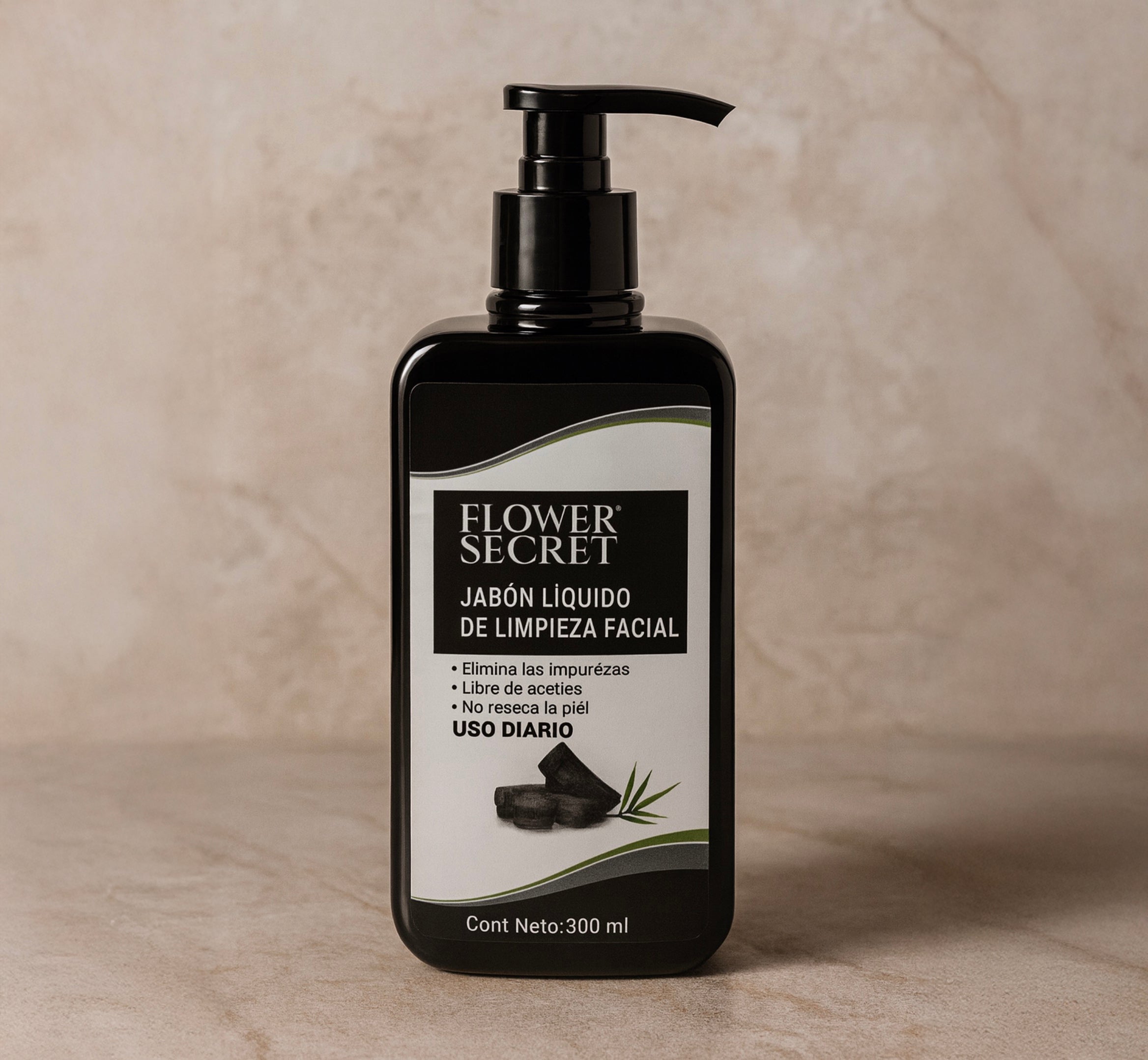 JABON LÍQUIDO DE LIMPIEZA FACIAL CARBON
