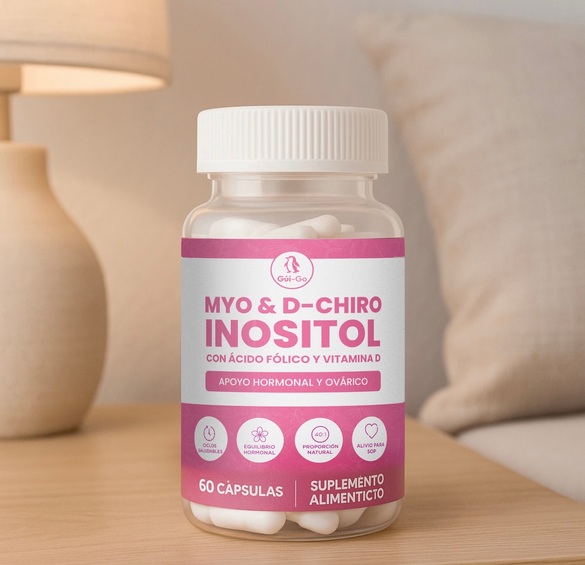 Myo Inositol + D-Chiro + Vitamina D | 60