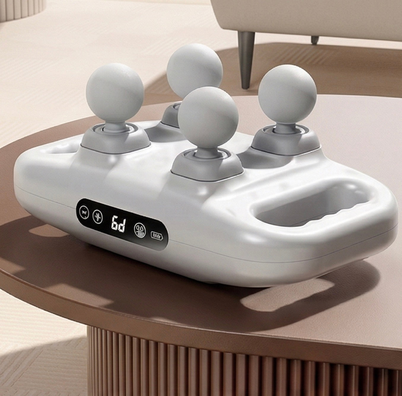 Masajeador 4 Cabezas Temporizador Alivio