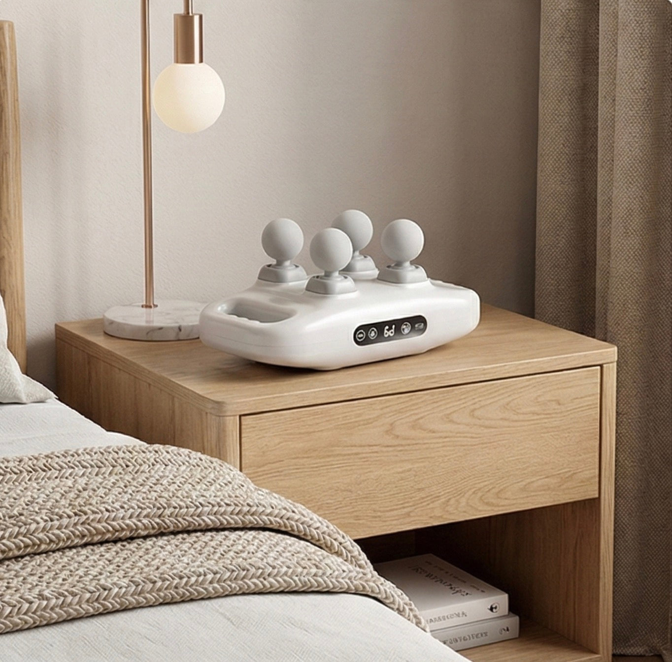 Masajeador 4 Cabezas Temporizador Alivio