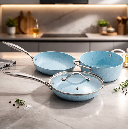 Set de 3 Sartenes Xtrem Cook Cerámico Antiadherentes - chomanowell