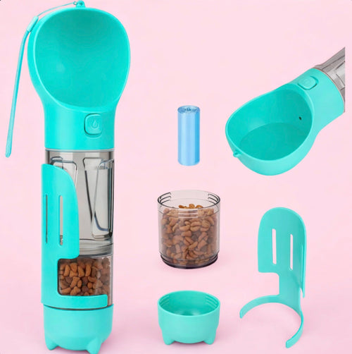 Botella Dispensadora 3 En 1 Para Mascotas - chomanowell